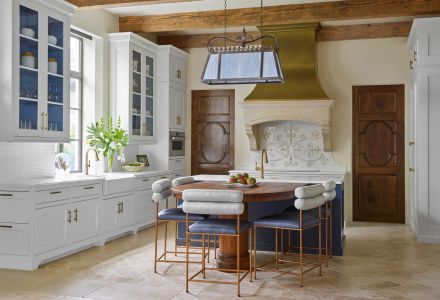 Entrance to custom luxury home on Sea Island, Georgia.