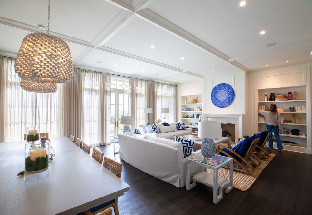 Sea Island Family Room Custom Design