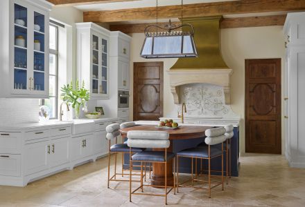 Entrance to custom luxury home on Sea Island, Georgia.