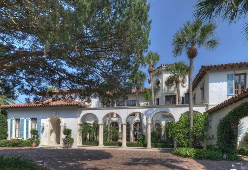 Front exterior of mediterranean style home