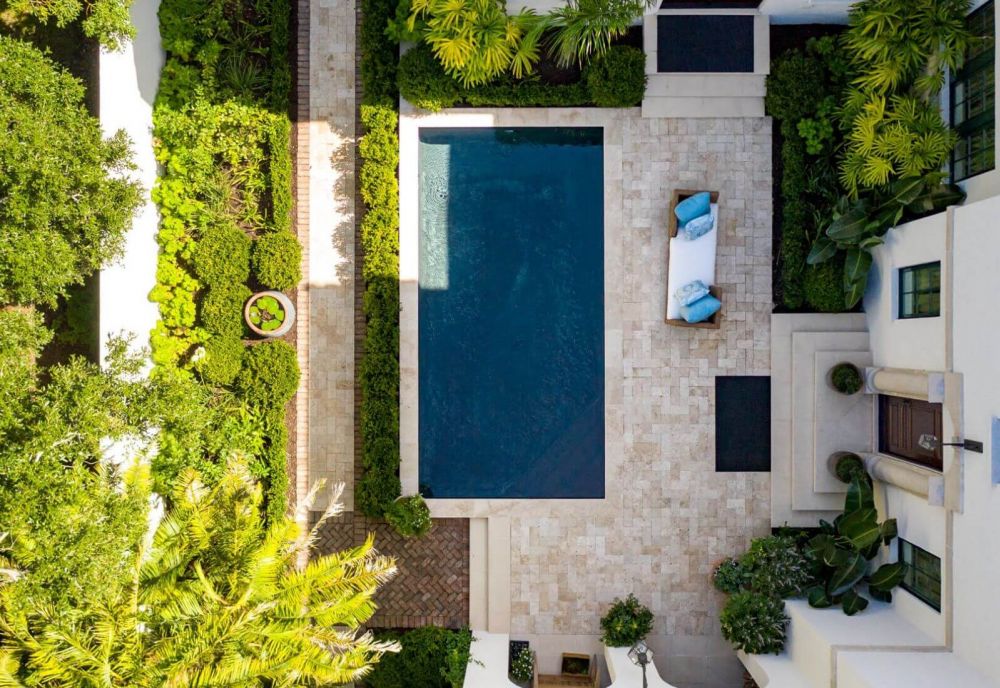 Drone shot of Sea Island Home