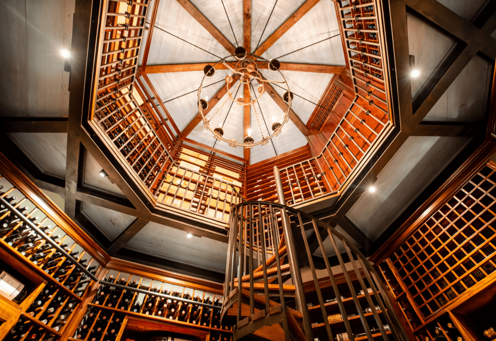 High end wine room interior 