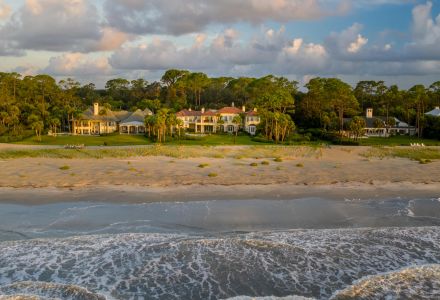 Exterior of custom  Sea Island home